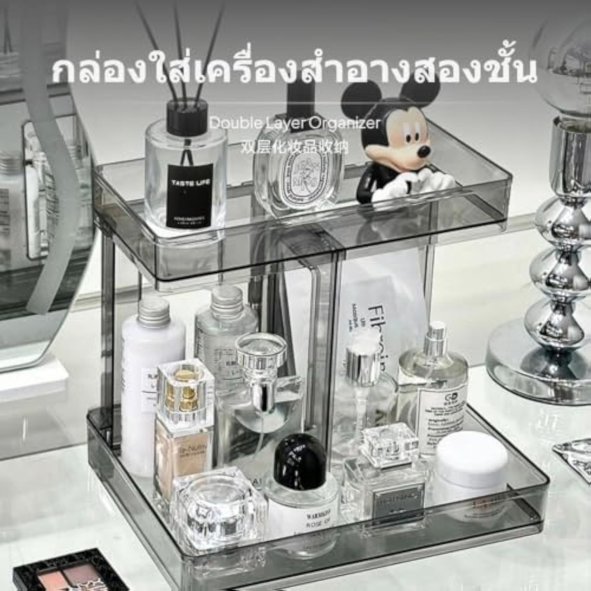 Cosmetic Storage Box, Large Capacity Acrylic Organizer